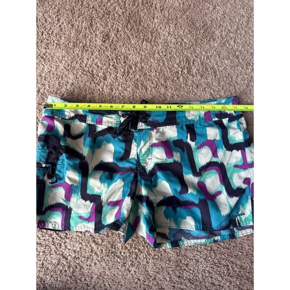 Patagonia Wavefarer Boardshorts Womens 8 Teal Purple Swim Shorts - Picture 5 of 6